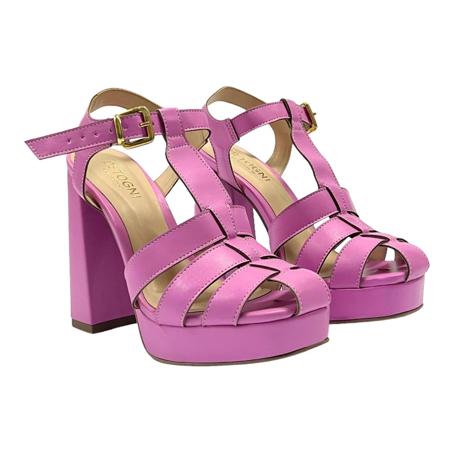 SANDALIAS MUJER DETOGNI FUCSIA LUANA - 4