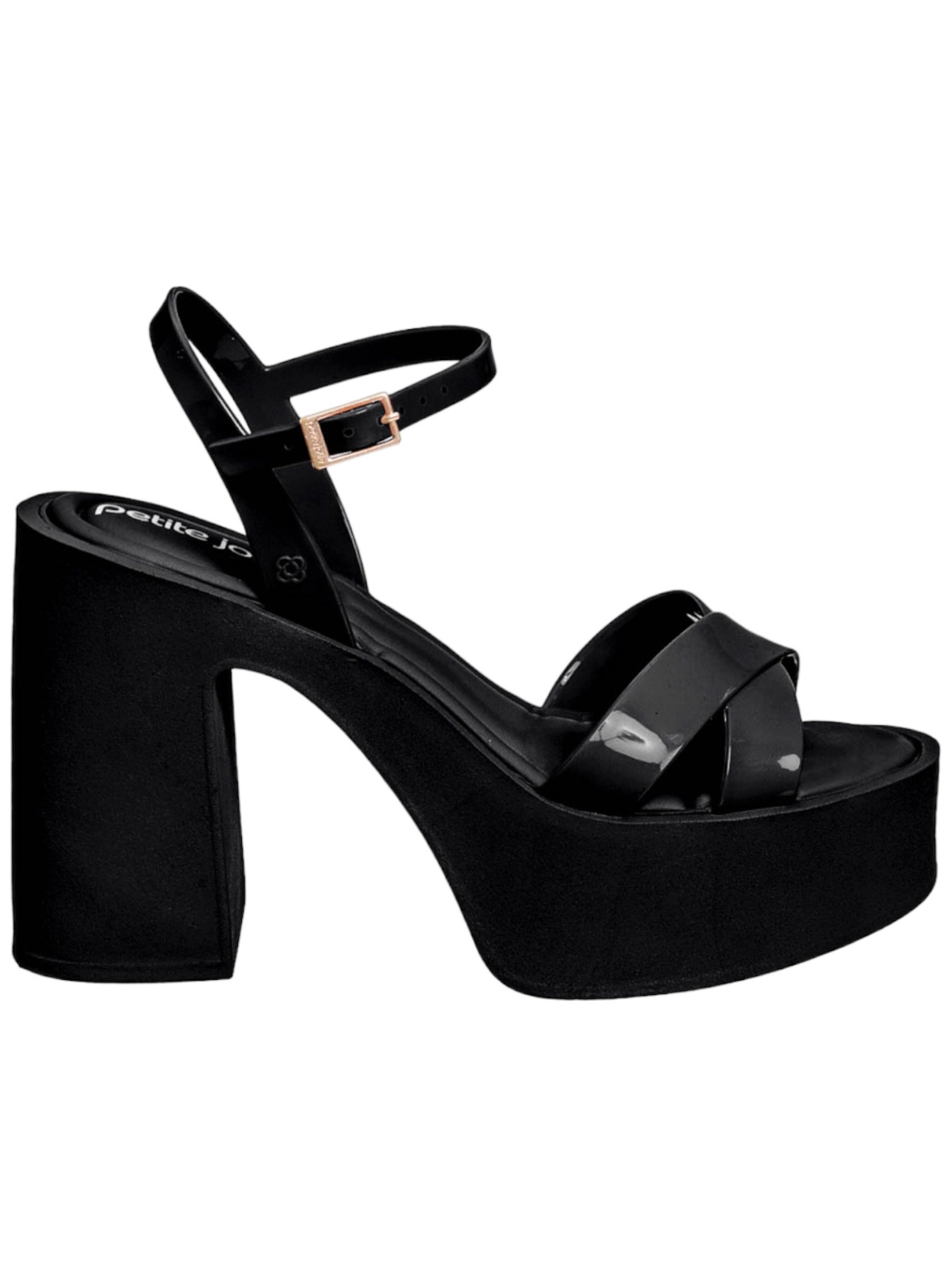 SANDALIAS MUJER PETITE JOLIE NEGRO GLAM - 1