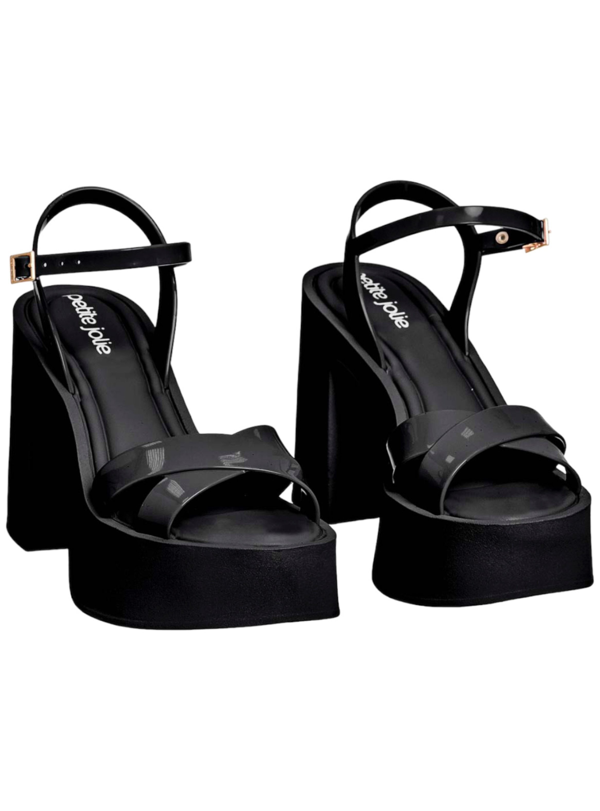 SANDALIAS MUJER PETITE JOLIE NEGRO GLAM - 3