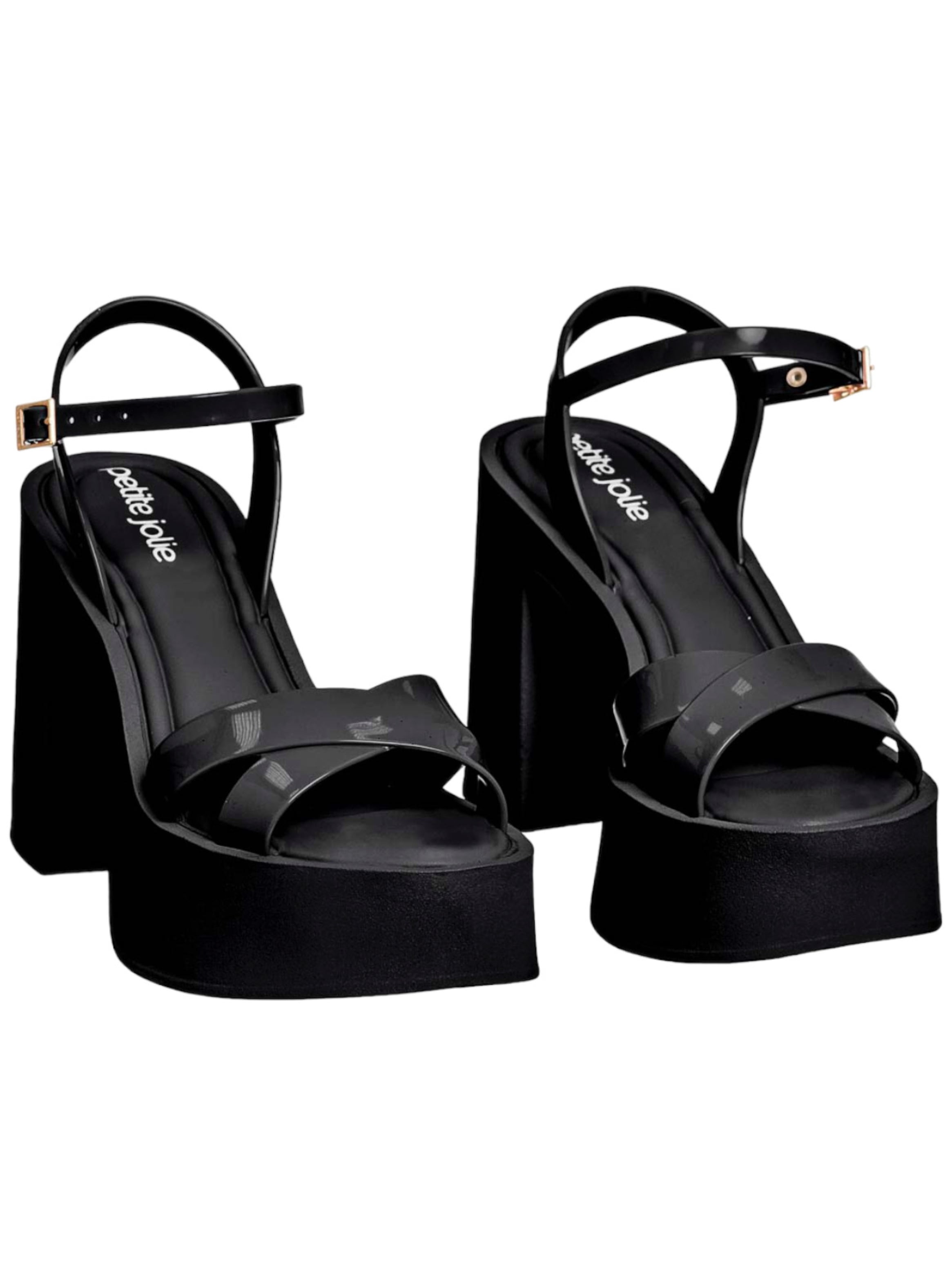 SANDALIAS MUJER PETITE JOLIE NEGRO GLAM - 3