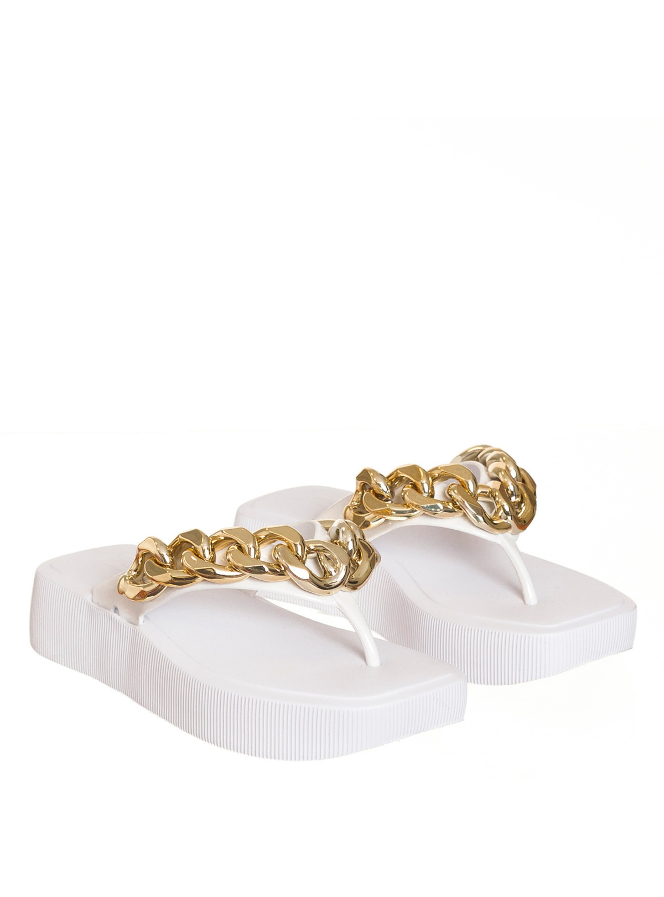 SANDALIAS MUJER PETITE JOLIE BLANCO HIT CADENA - 2