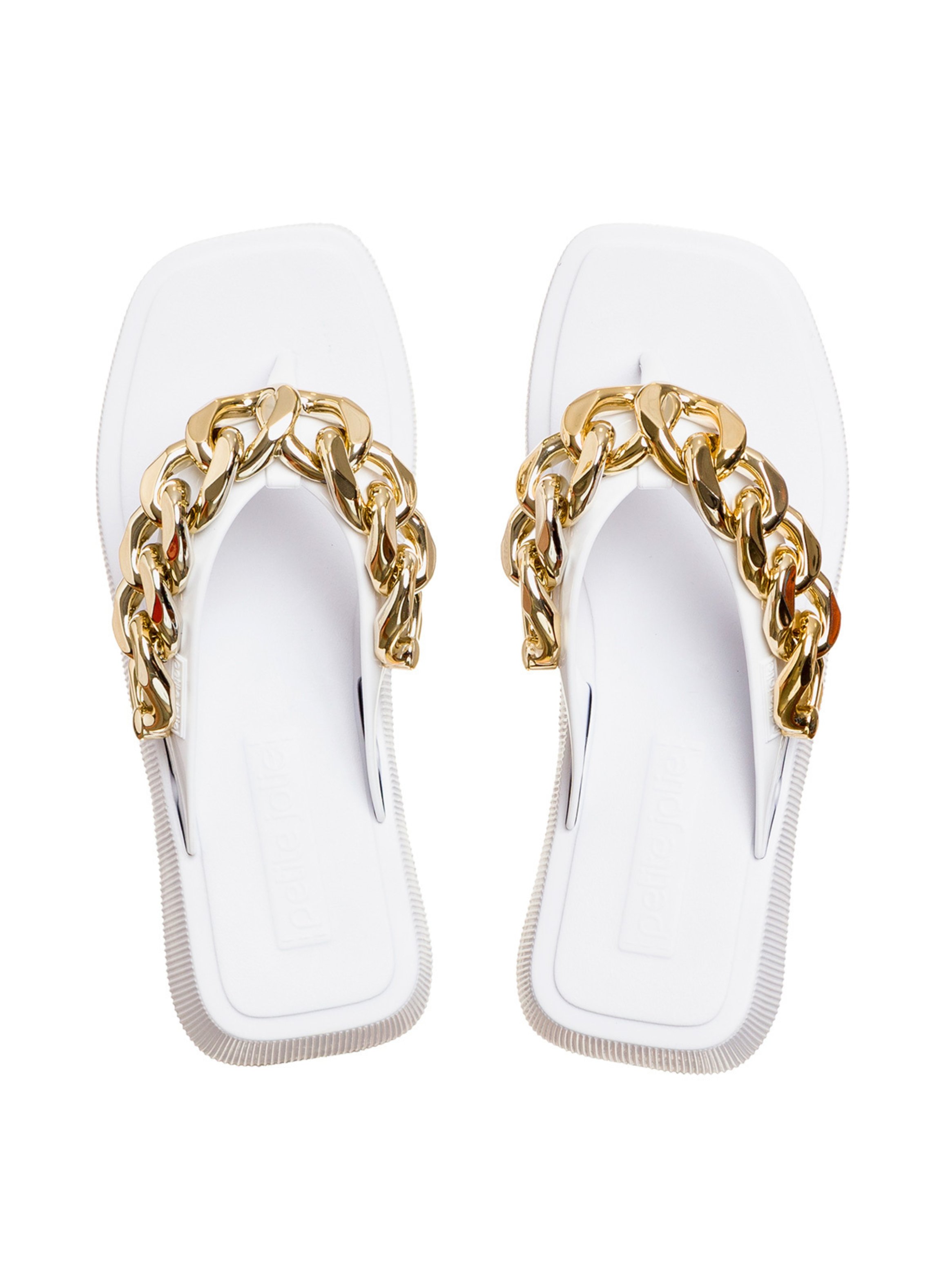 SANDALIAS MUJER PETITE JOLIE BLANCO HIT CADENA - 3