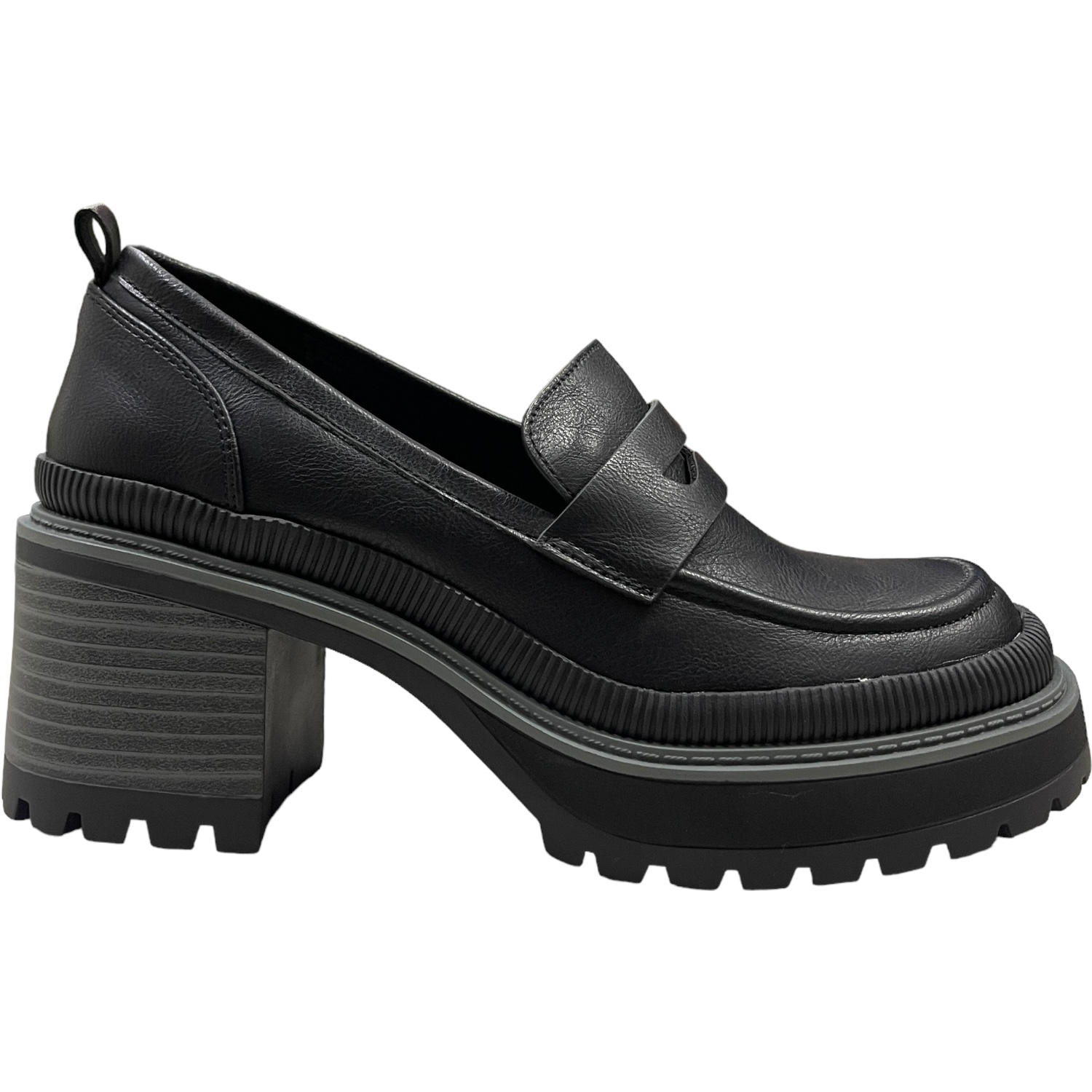 MOCASINES MUJER DETOGNI NEGRO PAMPLONA - 1