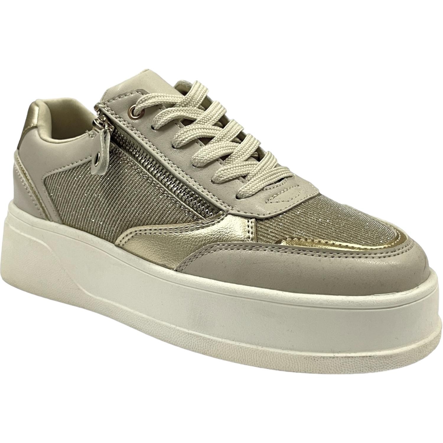 ZAPATILLA MUJER DORADO METALLIC DETOGNI - DORADO - 41 - 2