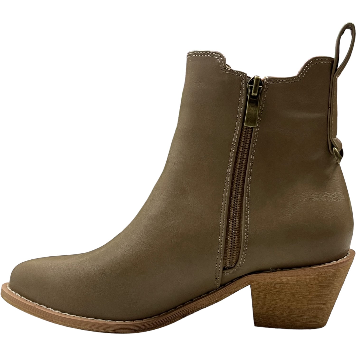 BOTIN MUJER TAUPE LAX DETOGNI - 3