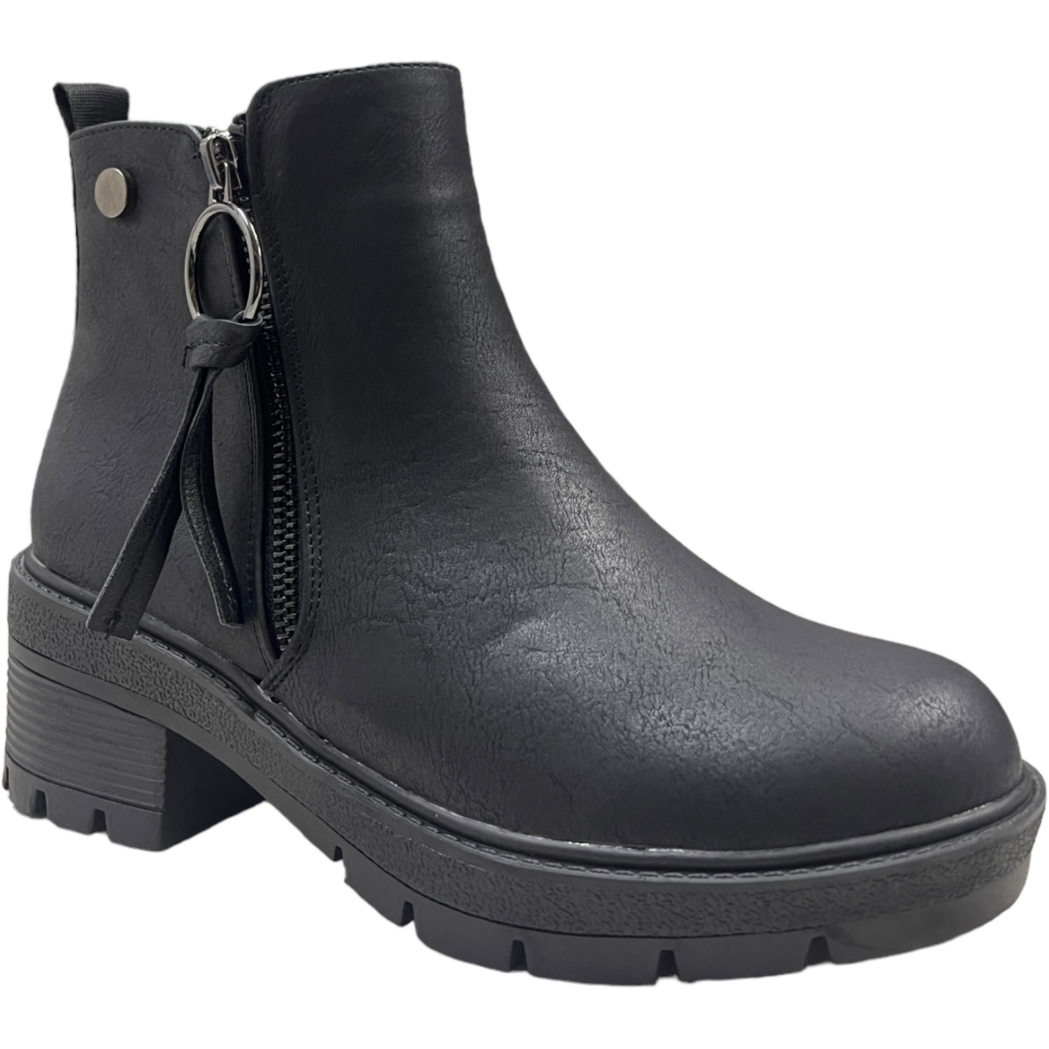 BOTIN MUJER NEGRO NEW YORK DETOGNI - 2