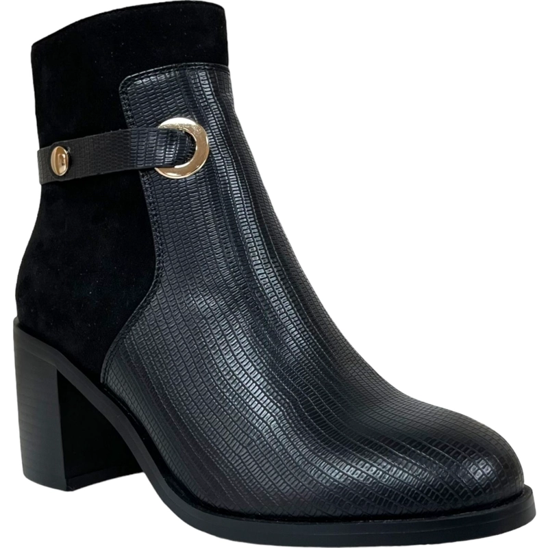 BOTÍN MUJER DETOGNI NEGRO MARBELLA CASUAL - 2