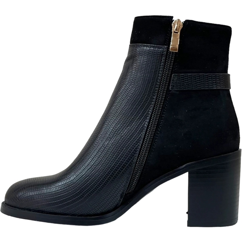 BOTÍN MUJER DETOGNI NEGRO MARBELLA CASUAL - 3