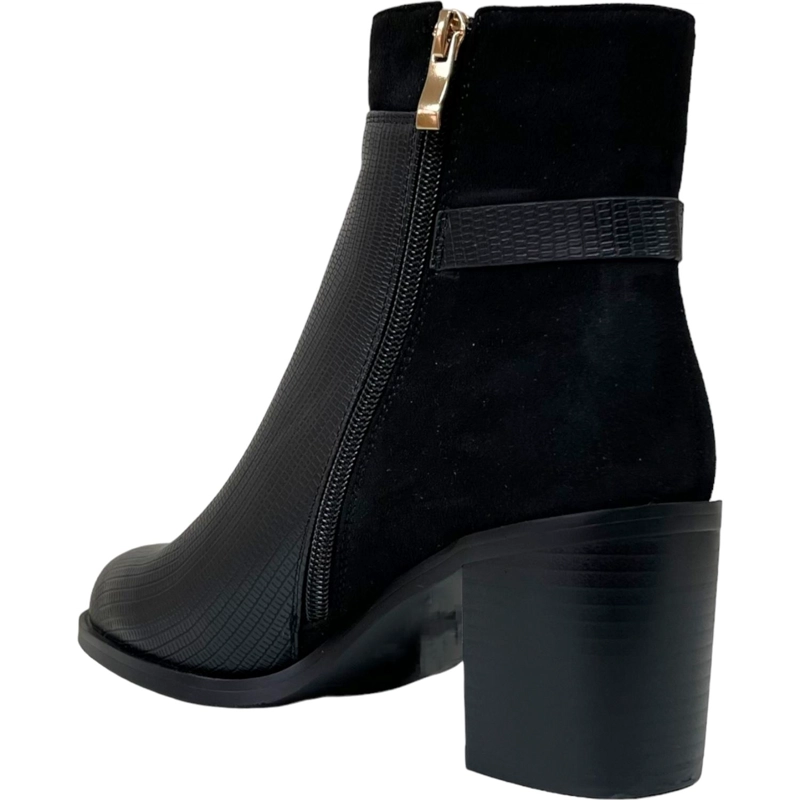 BOTÍN MUJER DETOGNI NEGRO MARBELLA CASUAL - 4