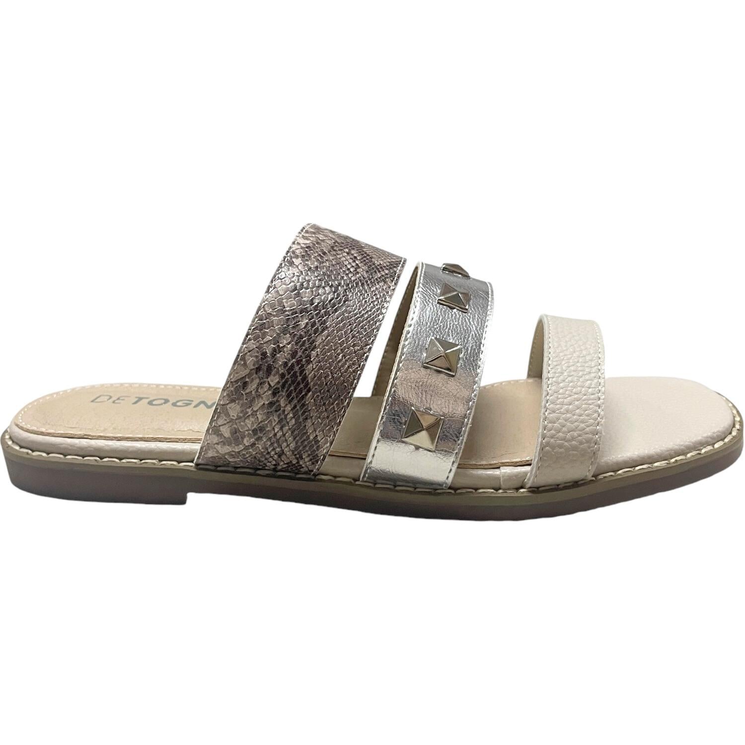SANDALIA MUJER DETOGNI BEIGE JANINE - 1