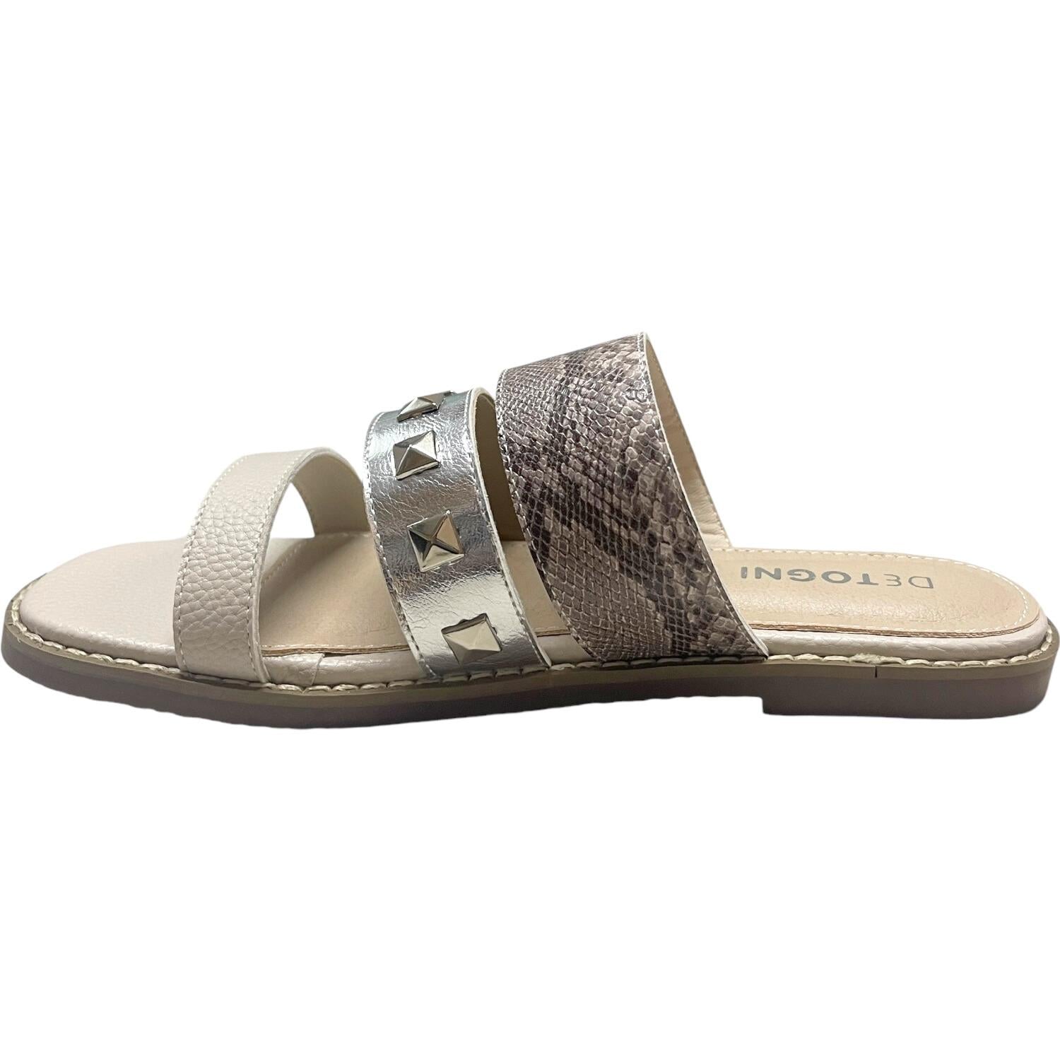SANDALIA MUJER DETOGNI BEIGE JANINE - 3