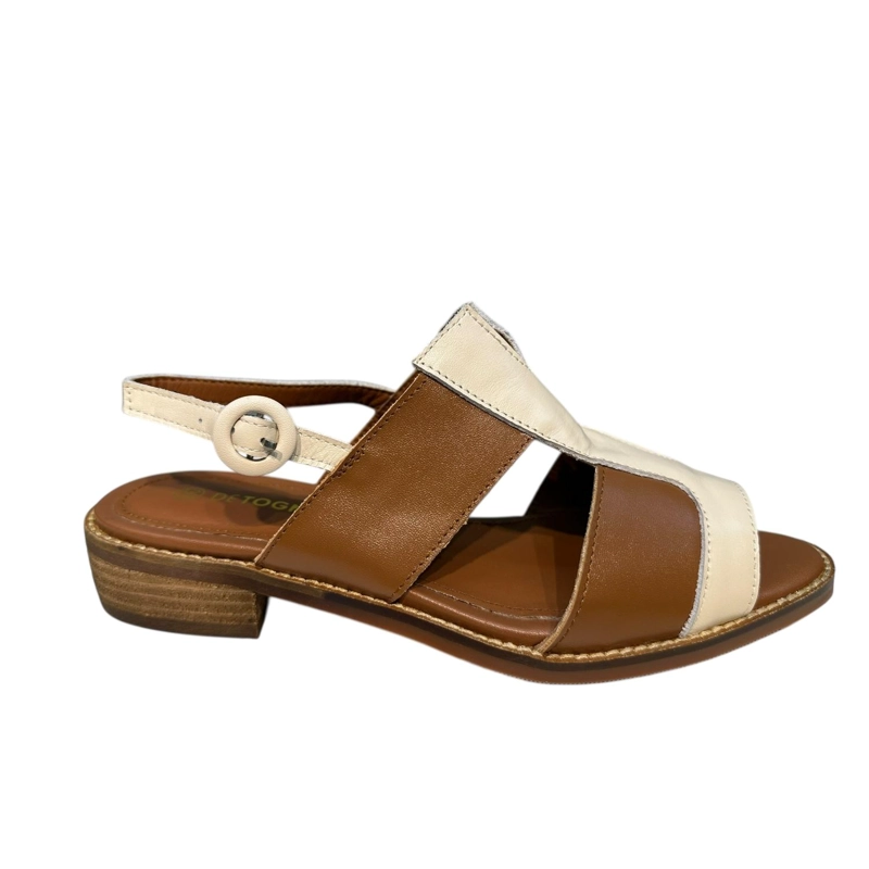 SANDALIA MUJER BEIGE  AMPARO DETOGNI - 1