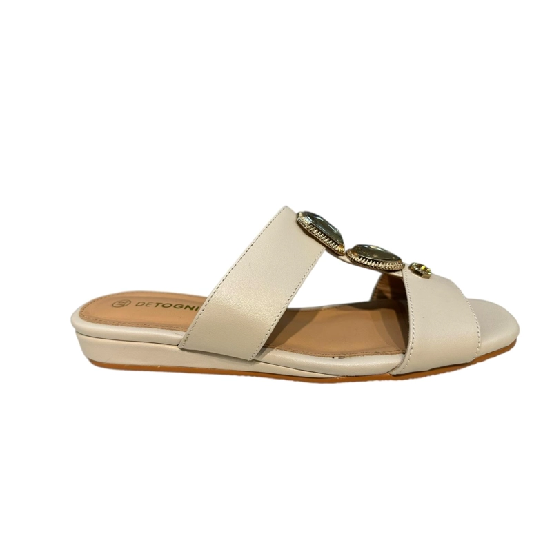 SANDALIA MUJER BEIGE AGATA DETOGNI - 4