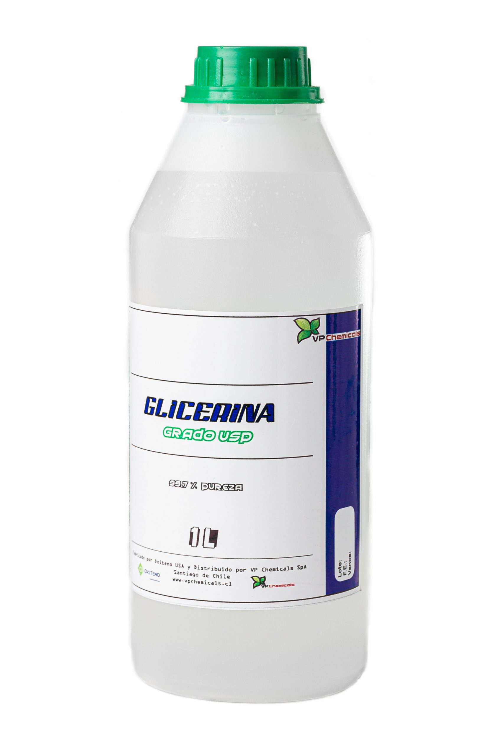 GLICERINA CUERPO VP CHEMICALS 1L VEGETAL GRADO USP - 1