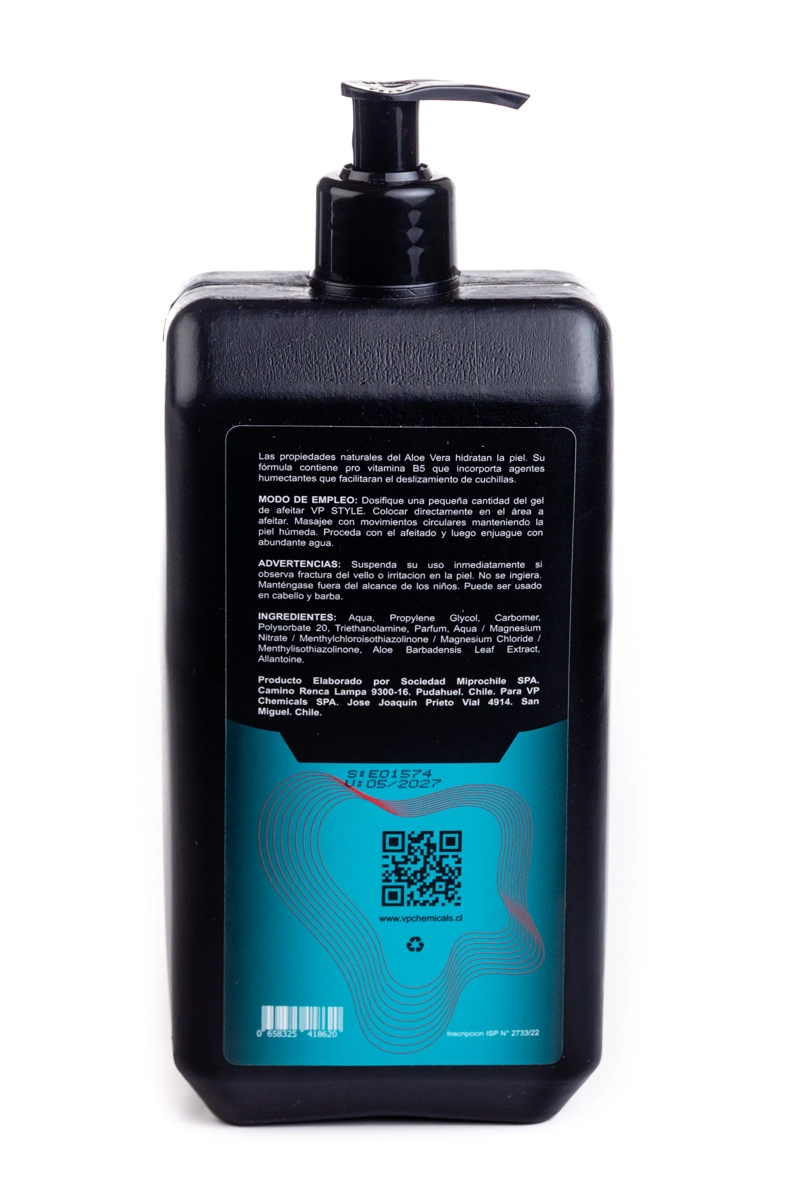 GEL DE AFEITAR PROFESIONAL - VP STYLE - PACK 6 UNIDADES 1 LT - 4