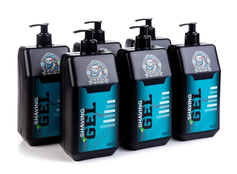 GEL DE AFEITAR PROFESIONAL - VP STYLE - PACK 6 UNIDADES 1 LT - 5