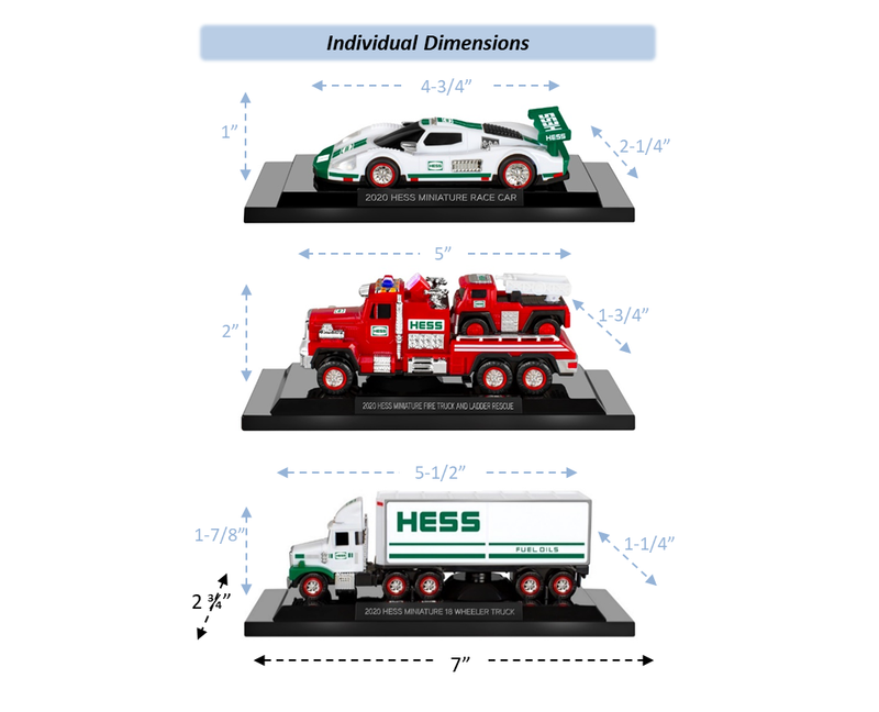 SET COLECCION HESS MINI TRUCKS 2020 C/LED - 2