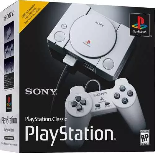 PLAYSTATION CLASSIC MINI + 2 CONTROLES + 20 JUEGOS