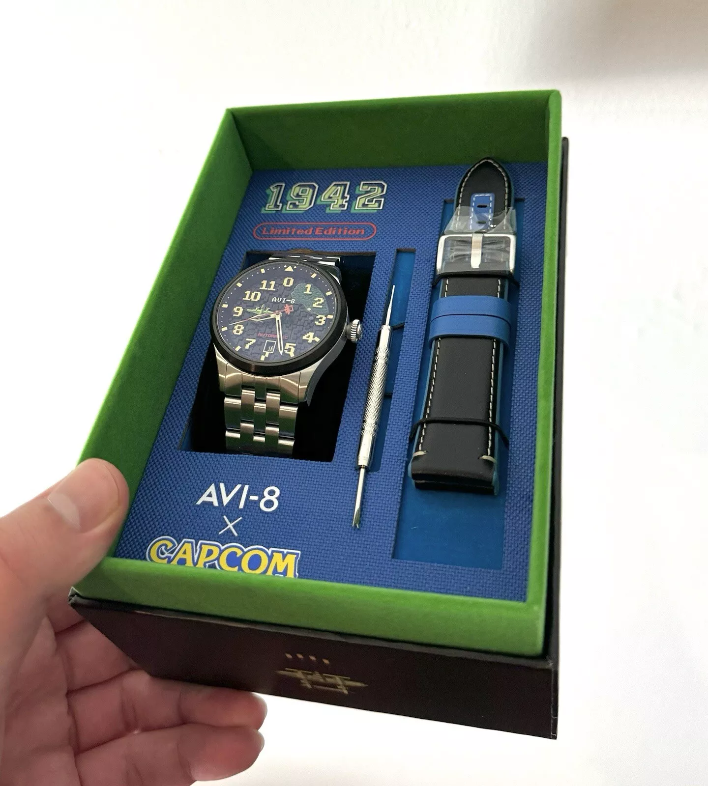 RELOJ DE PULSERA CAPCOM PILOTO AVI-8 X 1942 LIMITED EDITION AV-4121 - 6