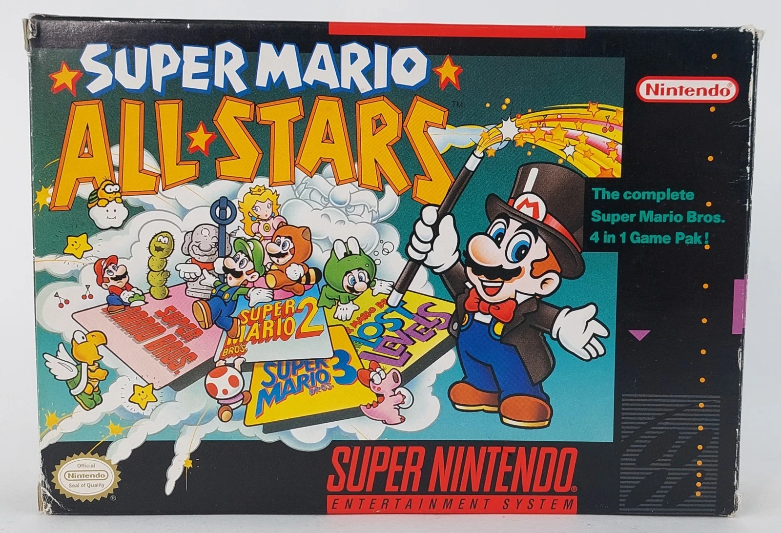 SUPER MARIO ALL STARS SUPER NINTENDO COMPLETE IN BOX - 4