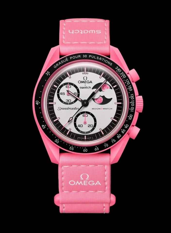 RELOJ OMEGA X SWATCH MOONPHASE PINK LIMITED - 1