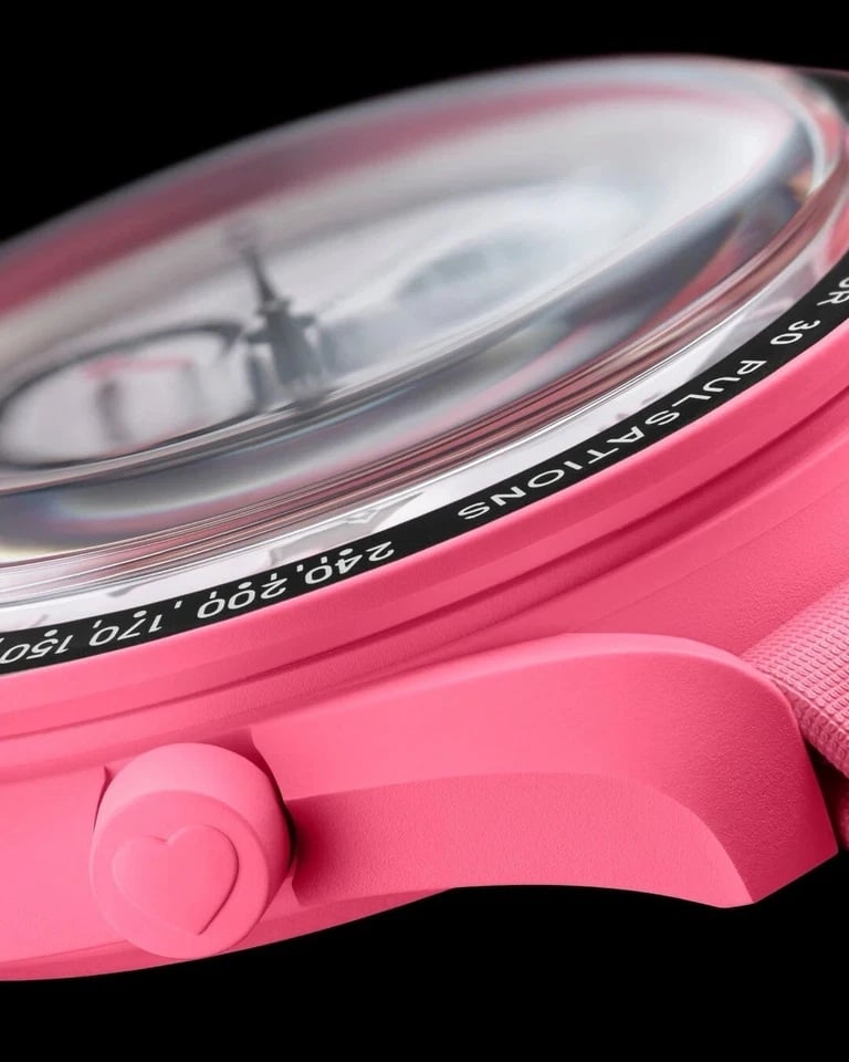 RELOJ OMEGA X SWATCH MOONPHASE PINK LIMITED - 4