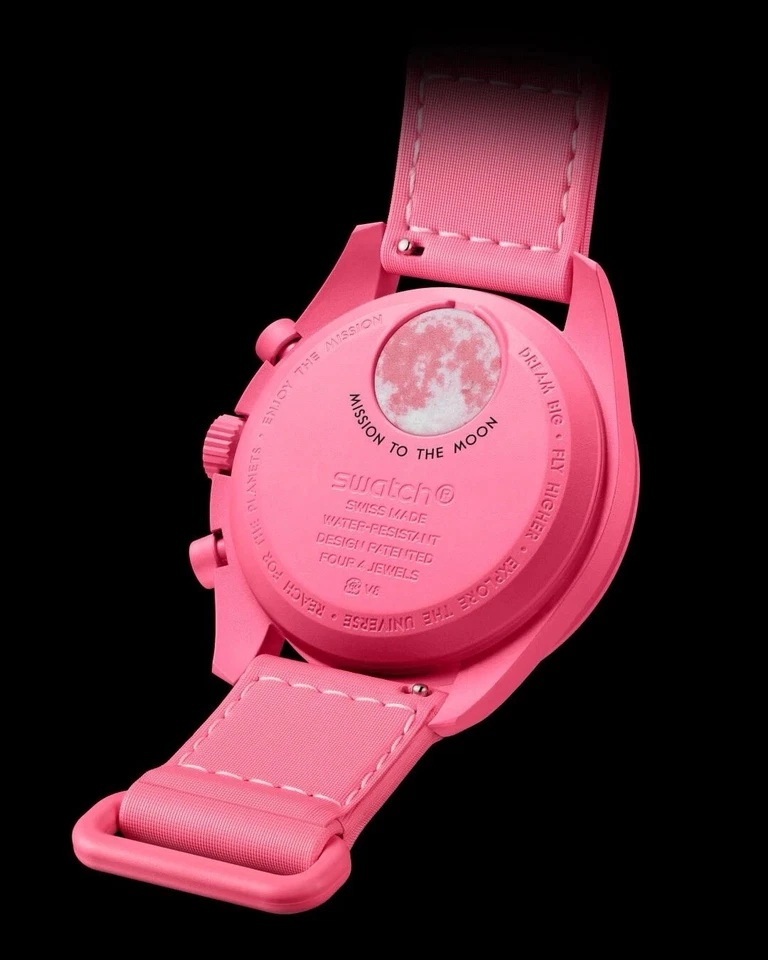 RELOJ OMEGA X SWATCH MOONPHASE PINK LIMITED - 5