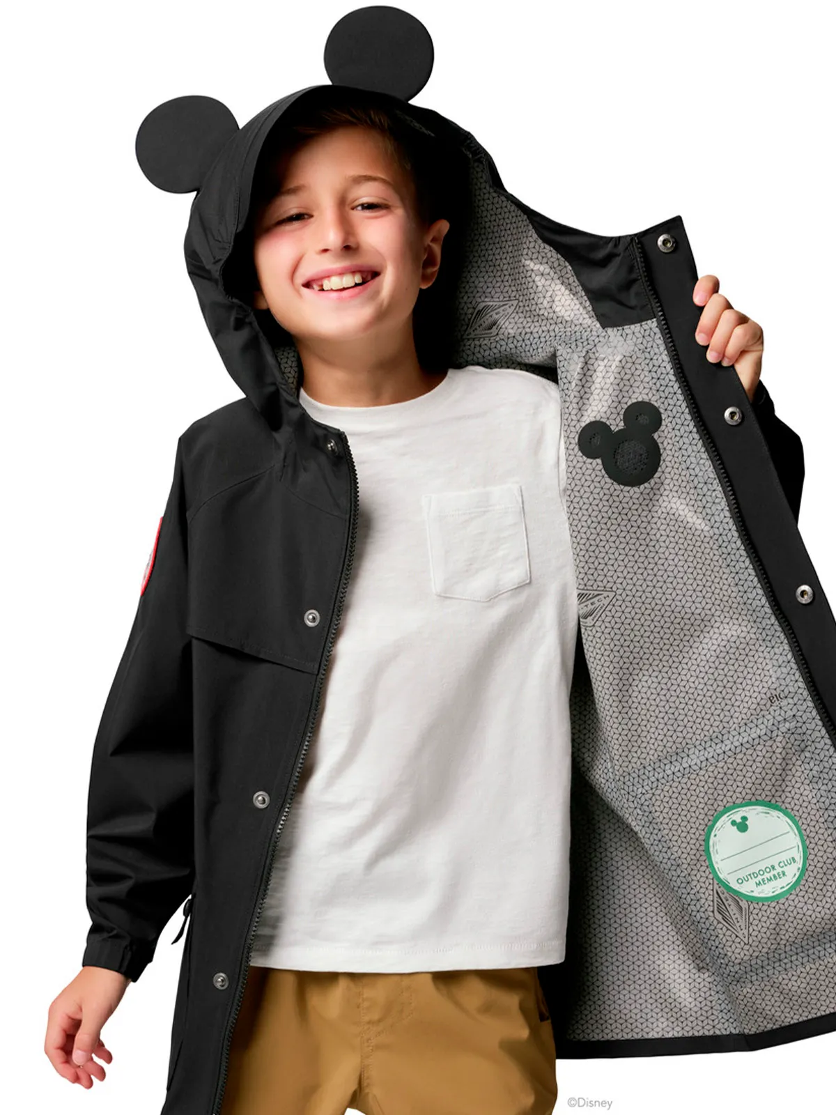 PARKA NIÑOS YCSC X DISNEY MICKEY EN COLOR NEGRO COLUMBIA - 3