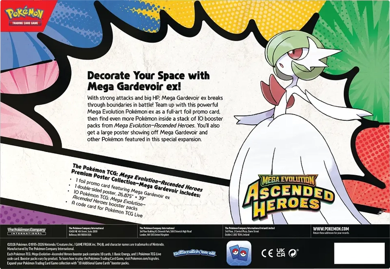 POKEMON TCG: PREMIUM POSTER COLLECTION MEGA GARDEVOIR INGLES - 2