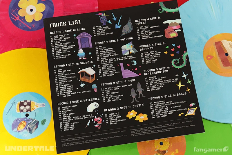 COLECCION VINILO UNDERTALE COMPLETE VINYL SOUNDTRACK BOX SET - 9