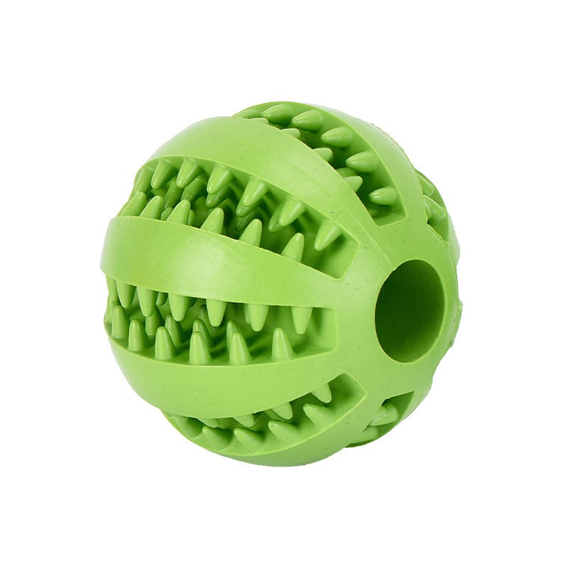 PELOTA PERROS JUGUETE DENTAL MASCOTAS INTERACTIVA 7 CM - 7
