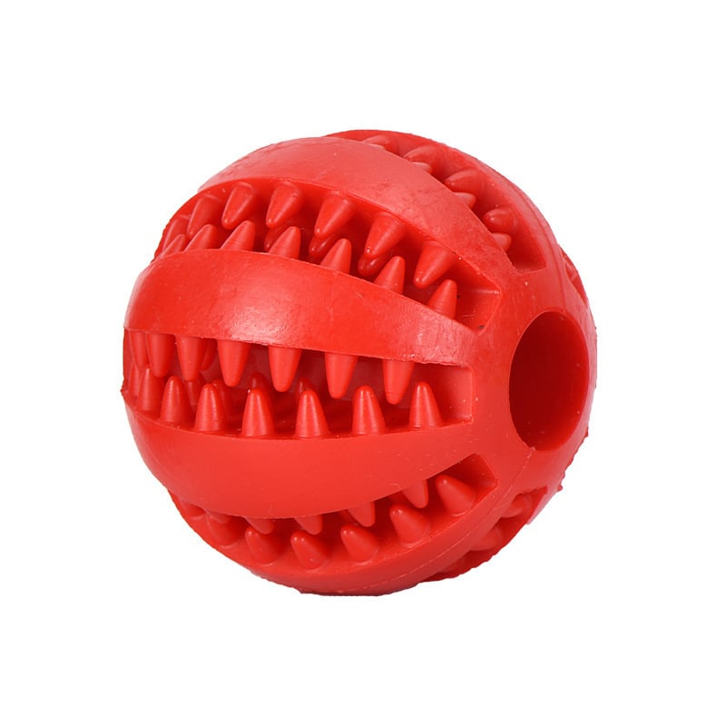 PELOTA PERROS JUGUETE DENTAL MASCOTAS INTERACTIVA 7 CM - 8