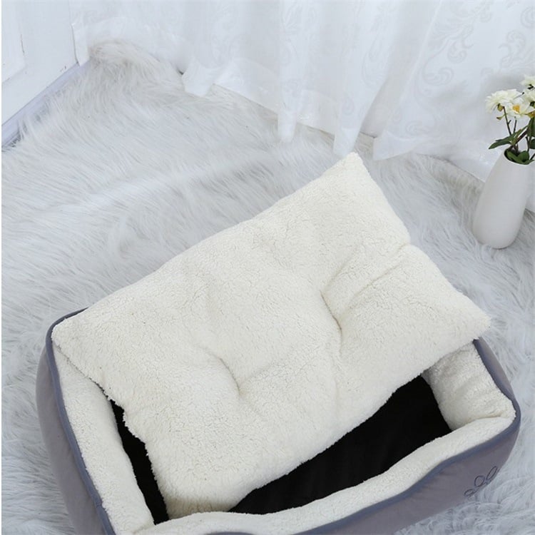 CAMA PREMIUM 2 PIEZAS PARA MASCOTAS COLOR TALLA XL GRIS - 2