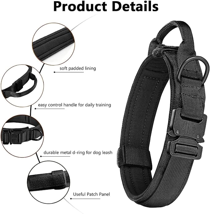 COLLAR PERROS TACTICO CUERDA TALLA L - 4