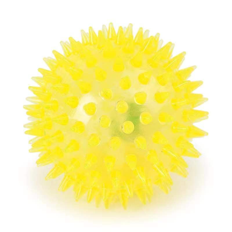 PELOTA PERROS JUGUETE LUZ Y SONIDO MASCOTA INTERACTIVA 7.5 CM - 5