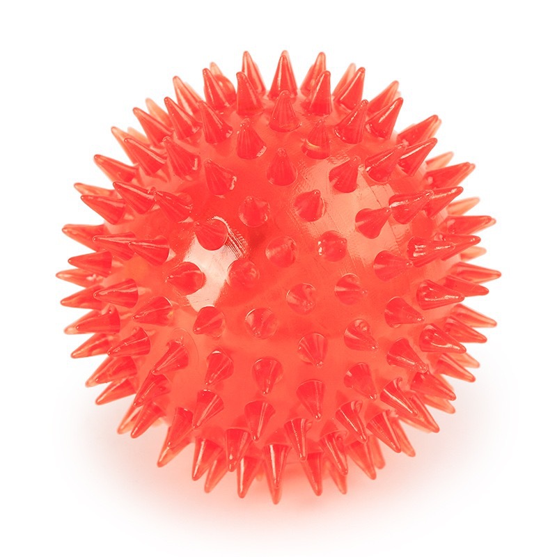 PELOTA PERROS JUGUETE LUZ Y SONIDO MASCOTA INTERACTIVA 7.5 CM - 6