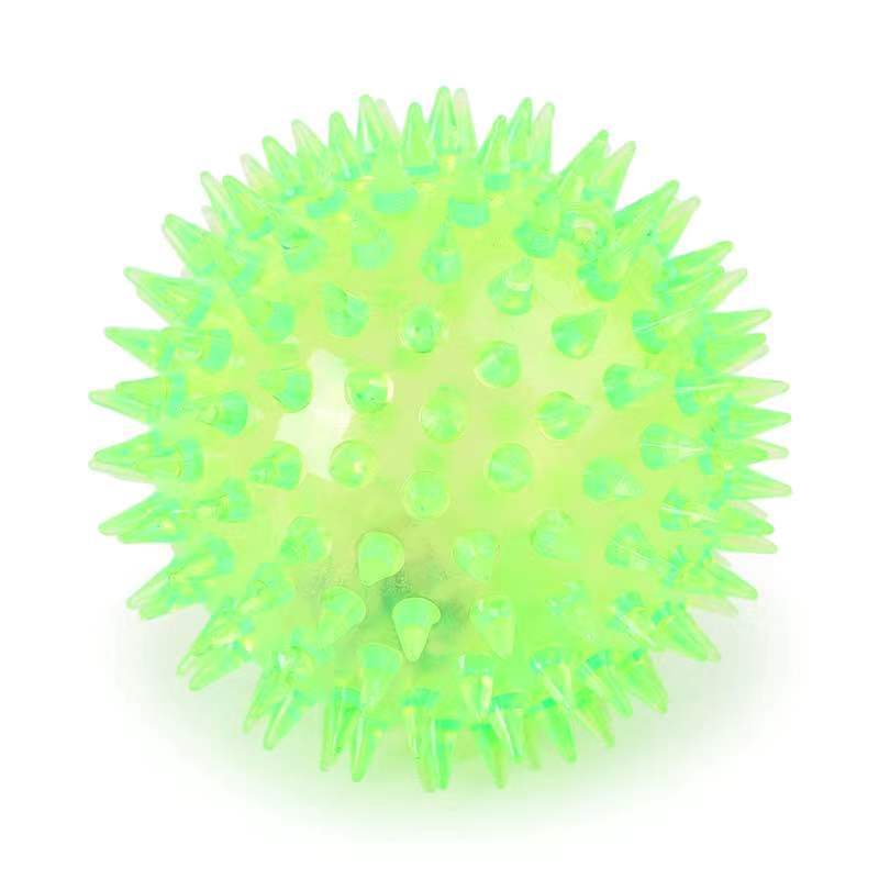 PELOTA PERROS JUGUETE LUZ Y SONIDO MASCOTA INTERACTIVA 6.5 CM - 4