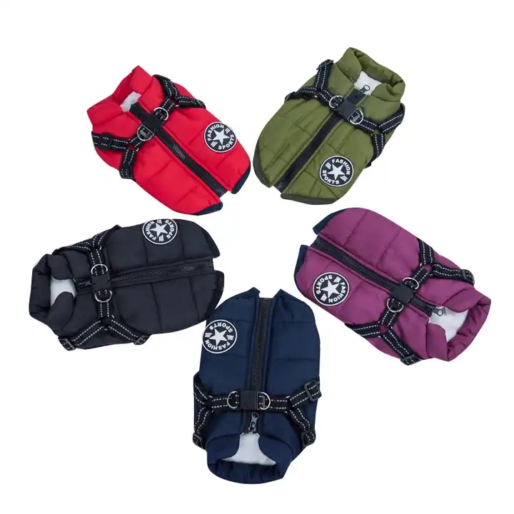 ROPA PARKA PERROS CHAQUETA IMPERMEABLE REFLECTANTE - 1