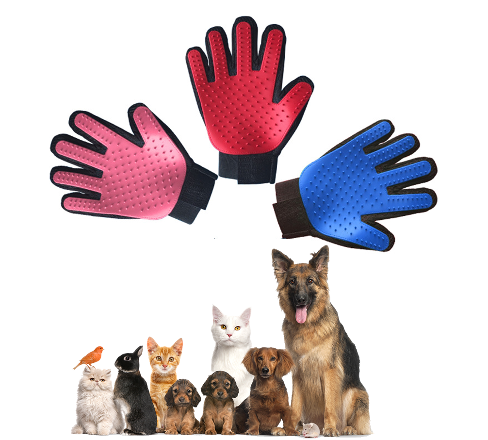 GUANTE PERROS GATOS SACA PELOS PELUSAS MASCOTAS - 1