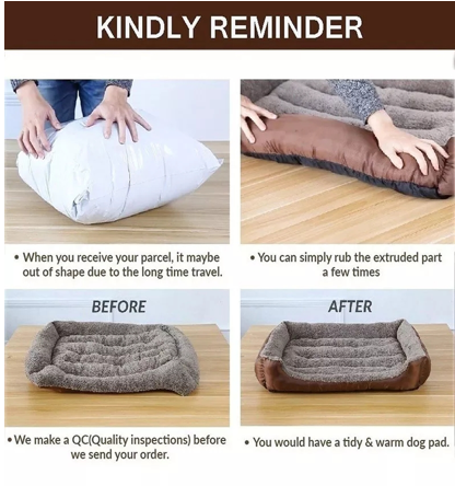 CAMA PERROS Y GATOS ULTRASUAVE TALLA M 54 CM X 42 CM - 5