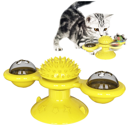 JUGUETE GATOS ANTIESTRES CATNIP TOCADISCO MOLINO VIENTO - 10