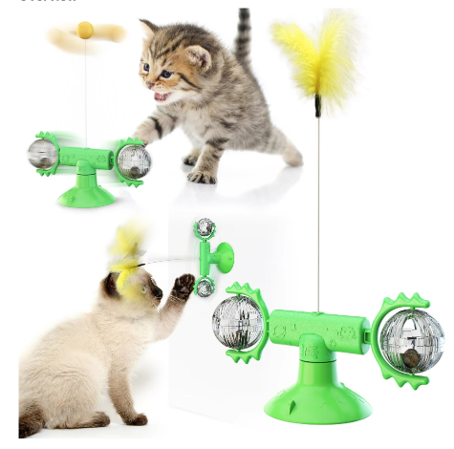 JUGUETE INTERACTIVO GATOS ANTIESTRES MOLINO VIENTO CAT TOYS - 1