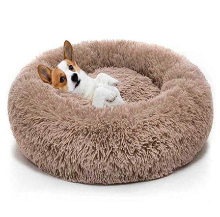CAMA PERROS Y GATOS ANTIESTRÉS FELPA 60CM - 4