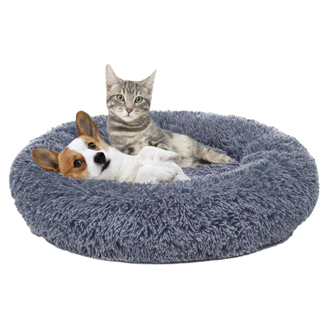 CAMA PERROS Y GATOS ANTIESTRÉS FELPA 60CM - 8