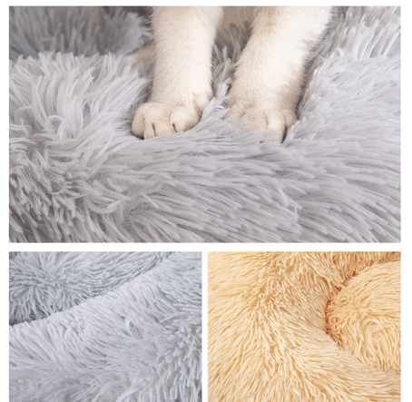 CAMA PERROS Y GATOS ANTIESTRÉS FELPA 80CM - 10
