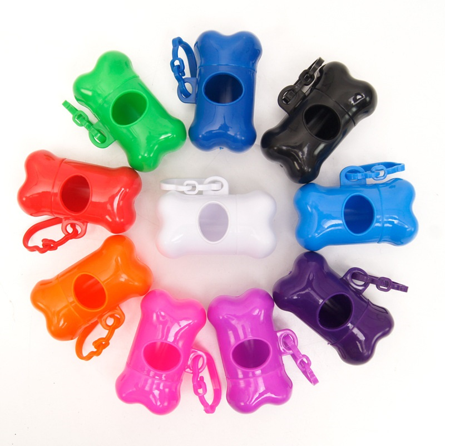 DISPENSADOR BOLSAS EXCREMENTO MASCOTAS + 2 ROLLO BOLSA - 5
