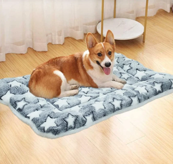 ALFOMBRILLA SUAVE MASCOTA PERRO GATO MANTA ACOLCHADA 84X57CM - 1