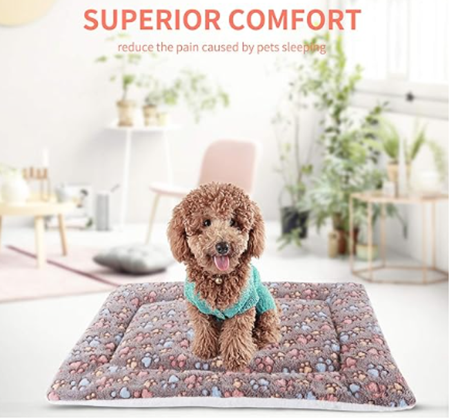 ALFOMBRILLA SUAVE MASCOTA PERRO GATO MANTA ACOLCHADA 84X57CM - 9