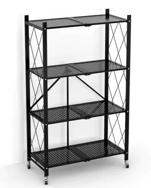 ESTANTE PLEGABLE RACK METALICO ORGANIZADOR MULTIUSO 4 NIVELES - 5