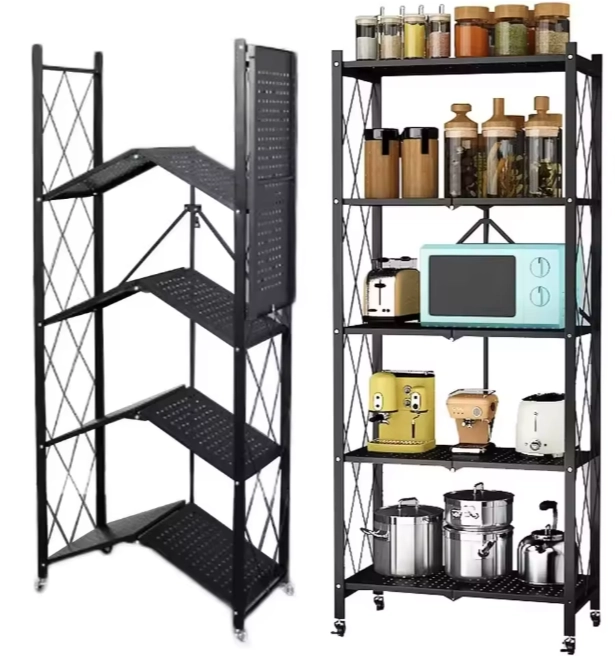 ESTANTE PLEGABLE RACK METALICO ORGANIZADOR MULTIUSO 5 NIVELES - 1